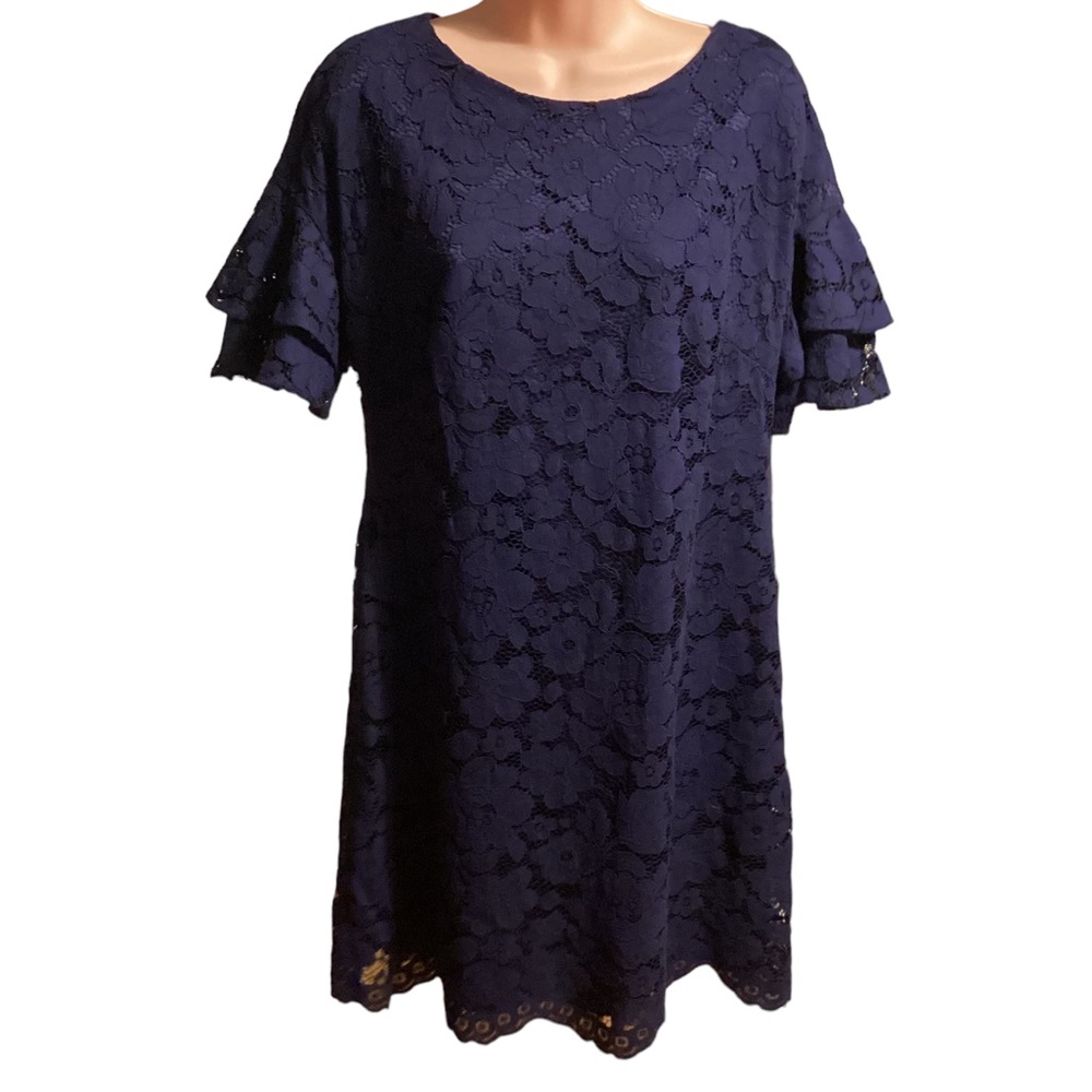 Jessica Howard blue lace dress size 12 petite